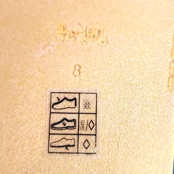 ⭐️COACH 💯 NWT “BRIDGETT TERRY" SLIDERS, SIZE 8-B, PAPAYA COLOR - Picture 6 of 16